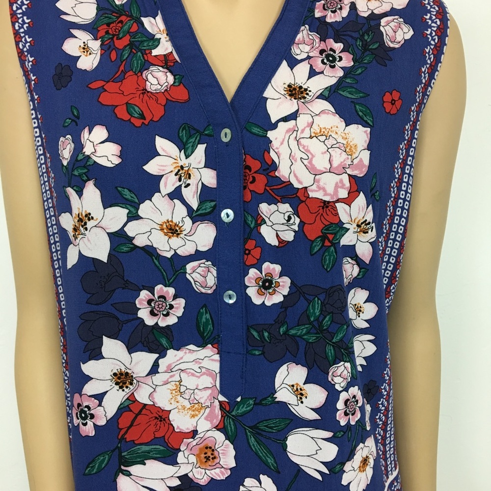 NWT Market and Spruce Stitch Fix Floral Tank Large - Picture 1 of 8